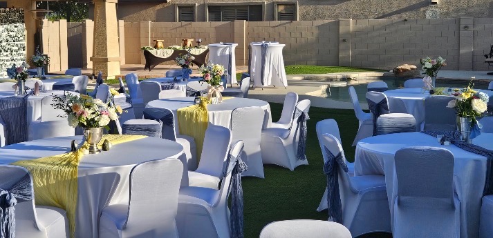 Backyard Wedding Setup