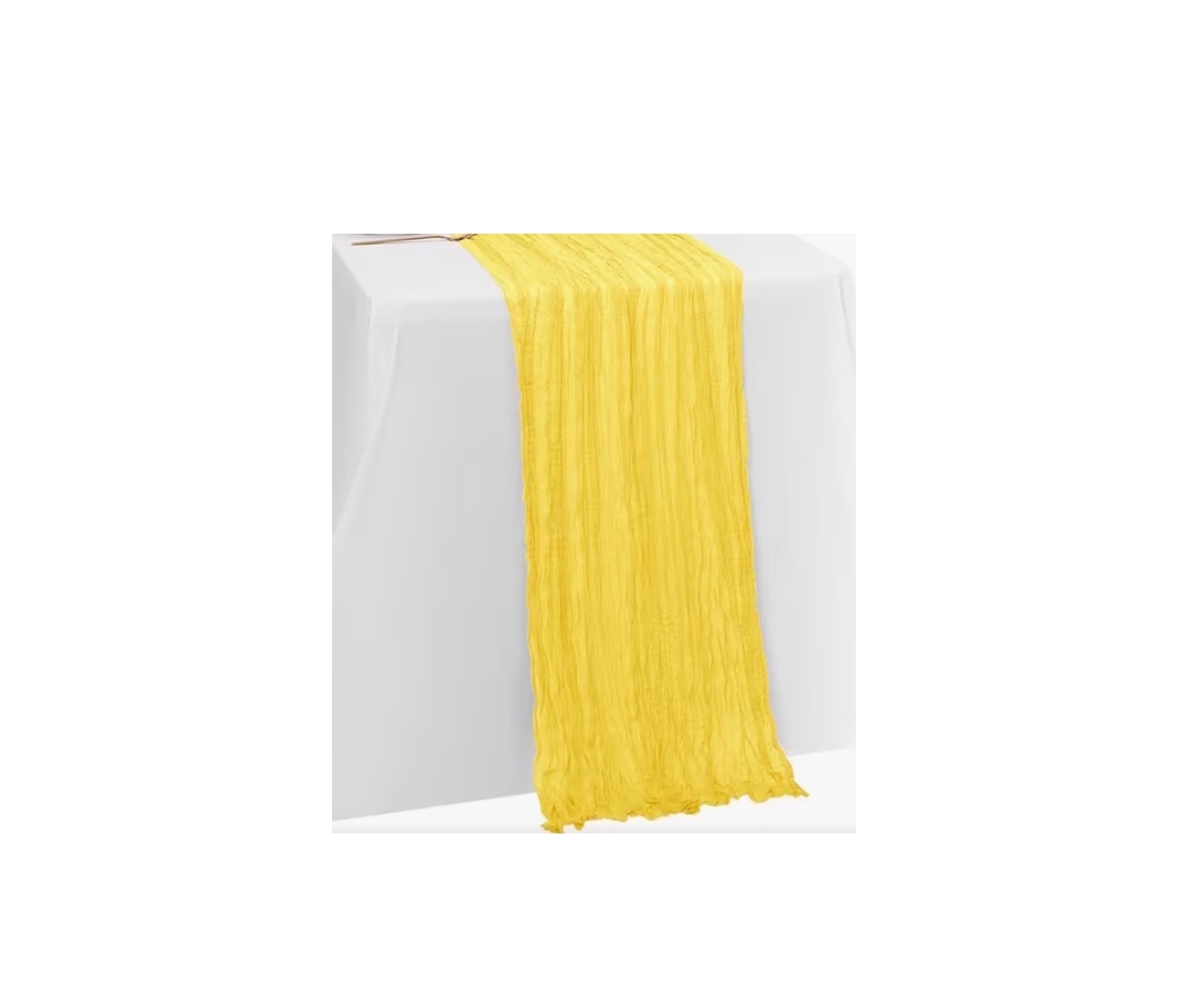 Light Yellow 72 Inch Table Runner